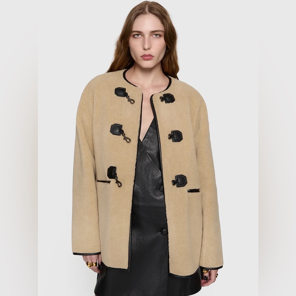 Rebecca Minkoff Shearling Toggle Jacket